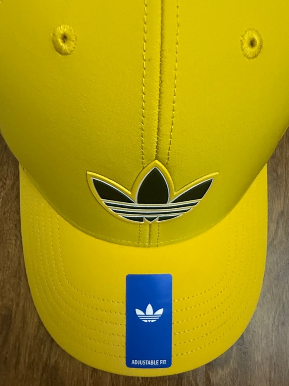 Adidas Men’s Yellow Trefoil Cap - Adjustable Fit - Picture 4 of 14